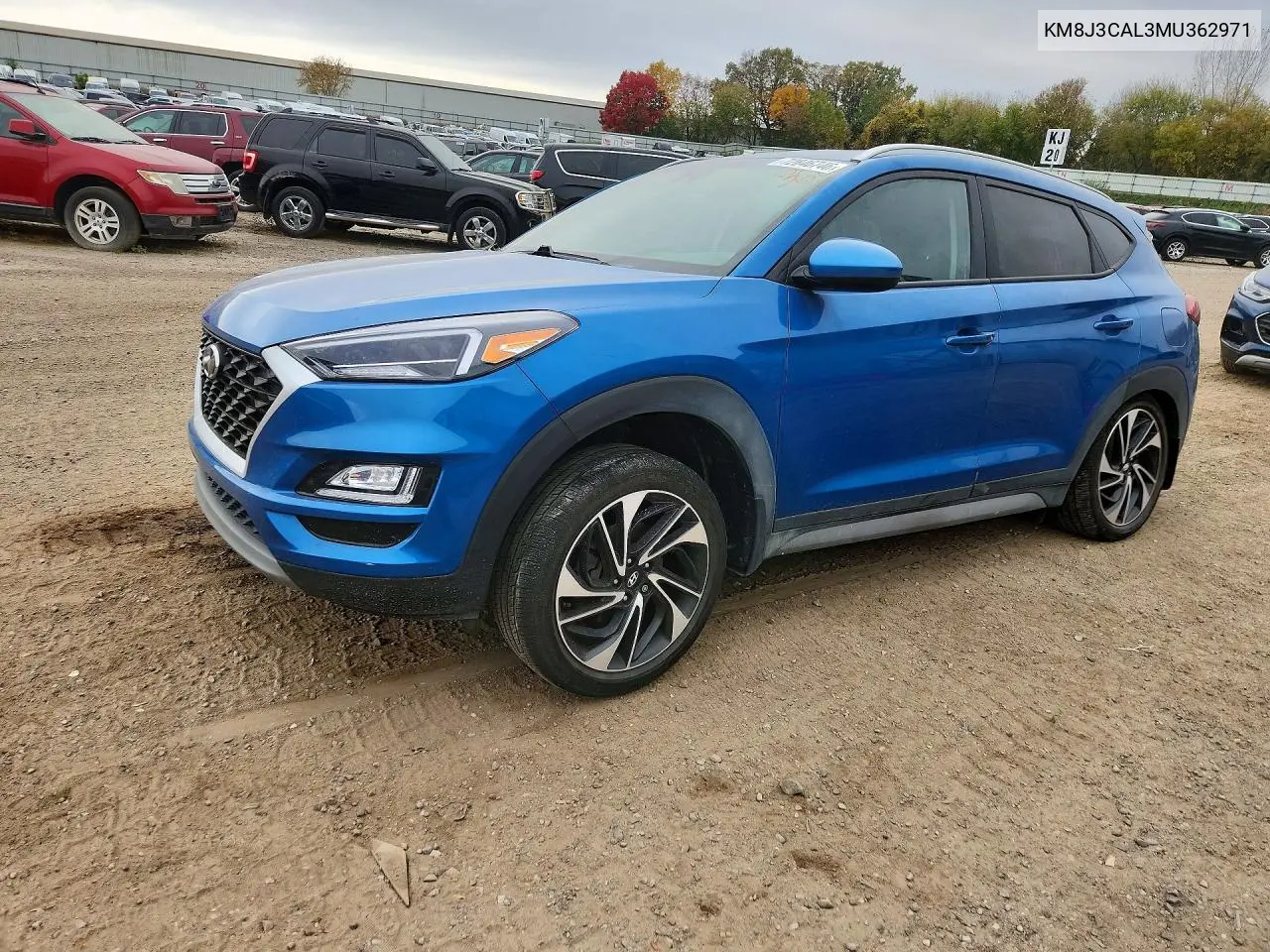 HYUNDAI TUCSON 2021, VIN KM8J3CAL3MU362971