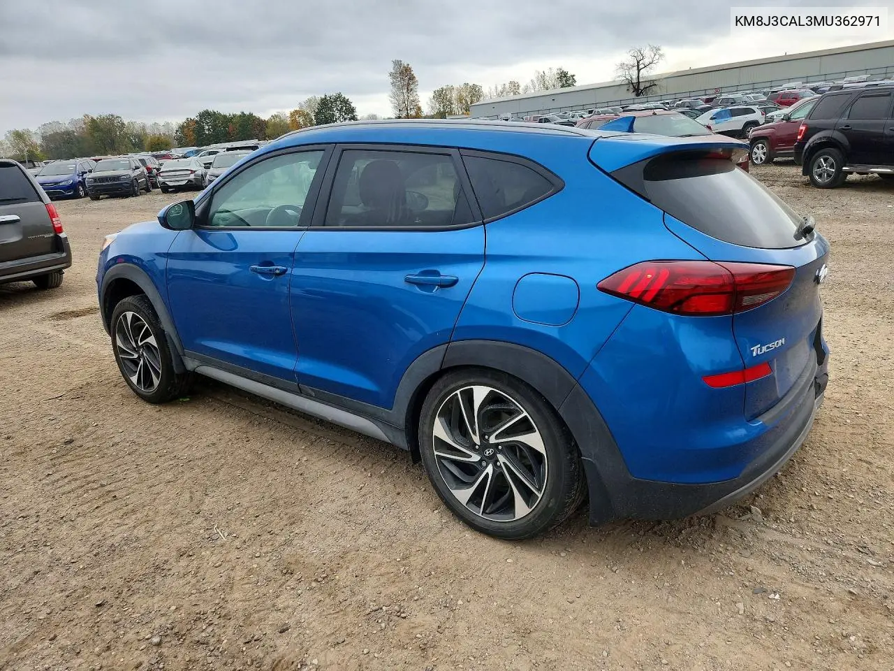 2021 HYUNDAI TUCSON VIN KM8J3CAL3MU362971 — фото 2