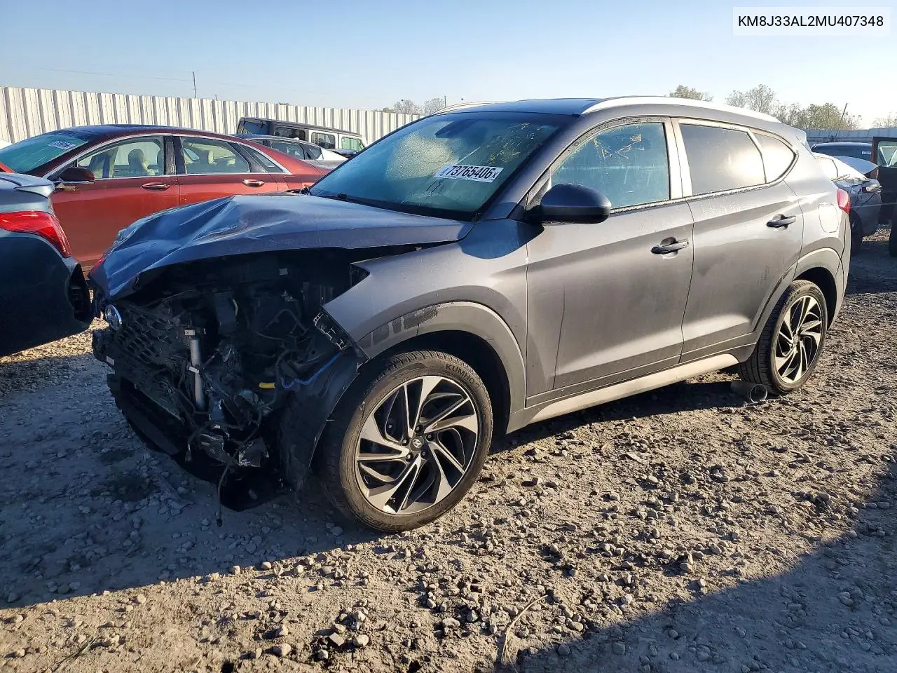 HYUNDAI TUCSON 2021, VIN KM8J33AL2MU407348