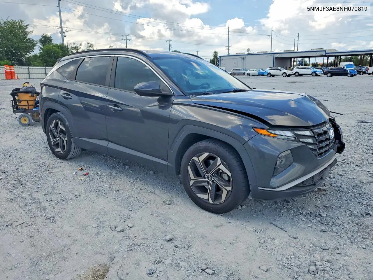 2022 HYUNDAI TUCSON VIN 5NMJF3AE8NH070819 — фото 4