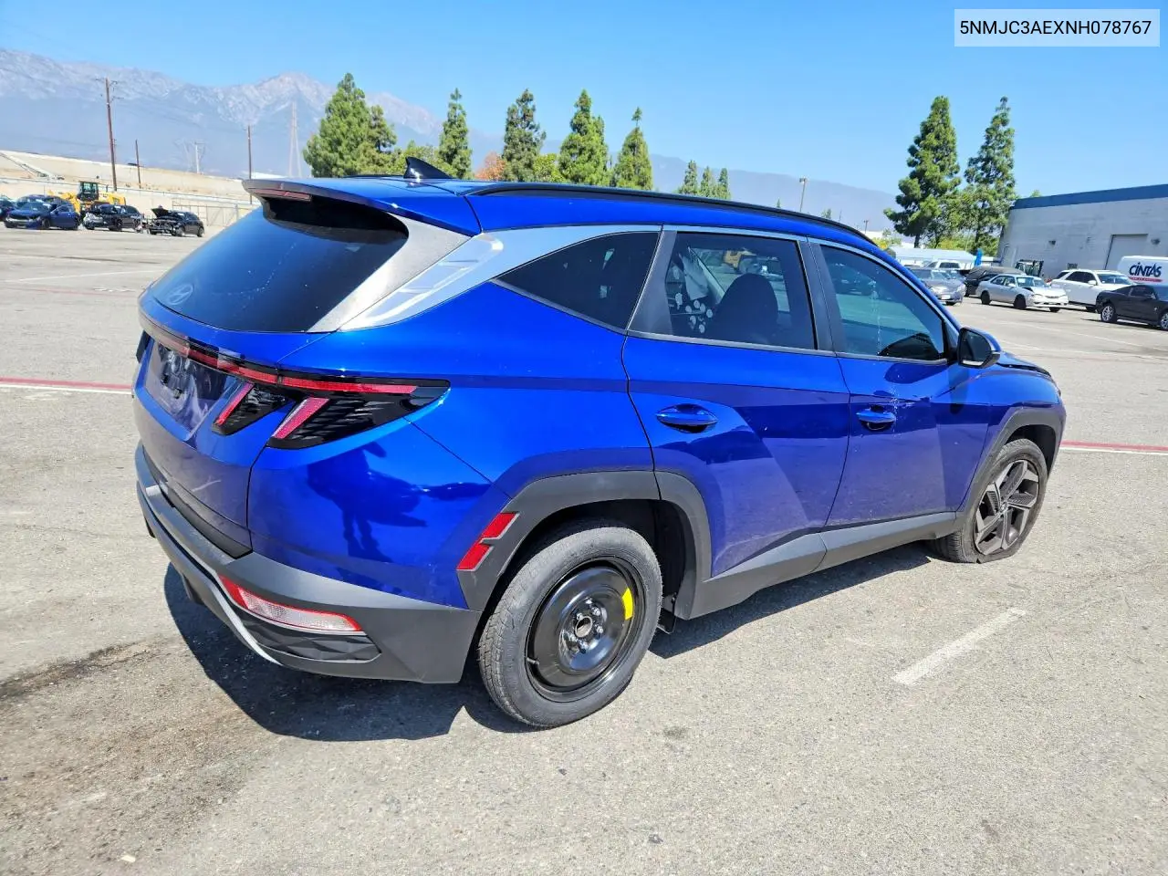 2022 HYUNDAI TUCSON VIN 5NMJC3AEXNH078767 — фото 3