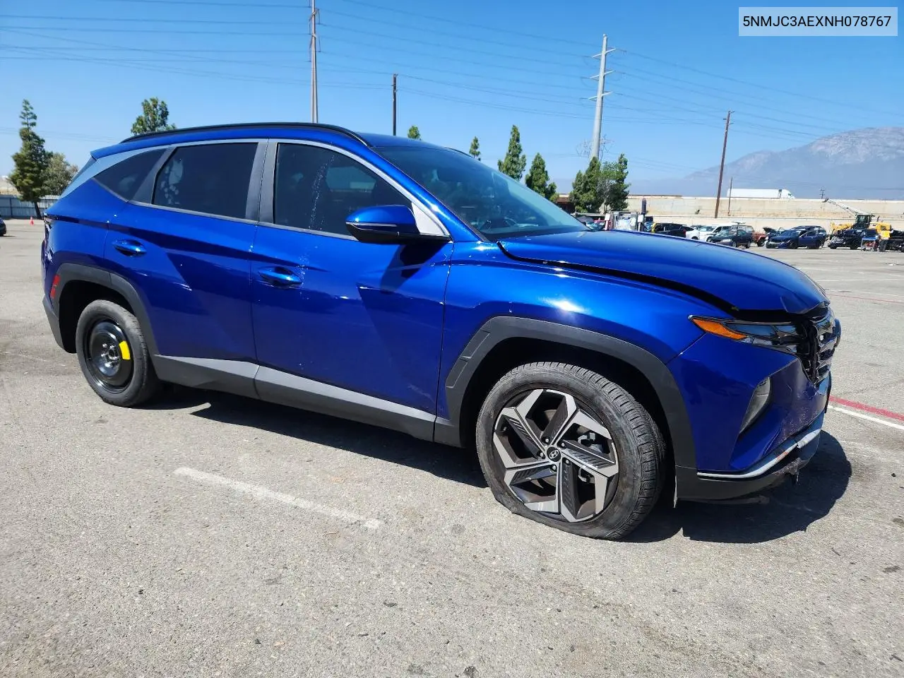 2022 HYUNDAI TUCSON VIN 5NMJC3AEXNH078767 — фото 4