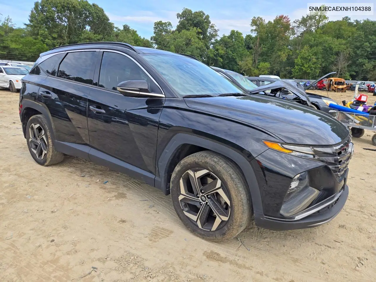 2022 HYUNDAI TUCSON VIN 5NMJECAEXNH104388 — фото 4