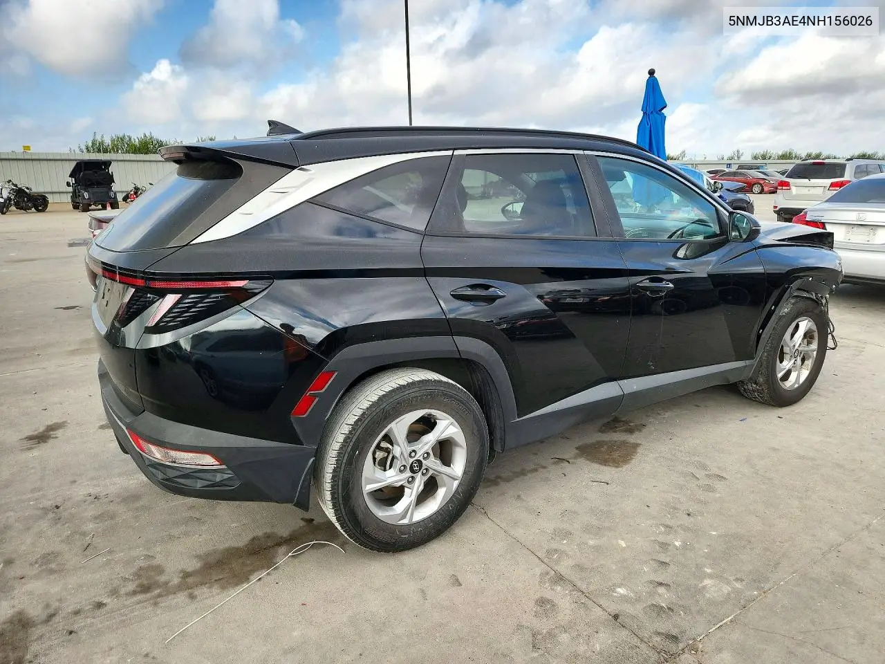 2022 HYUNDAI TUCSON VIN 5NMJB3AE4NH156026 — фото 3