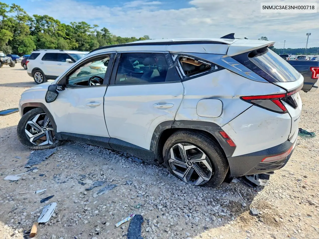 2022 HYUNDAI TUCSON VIN 5NMJC3AE3NH000718 — фото 2