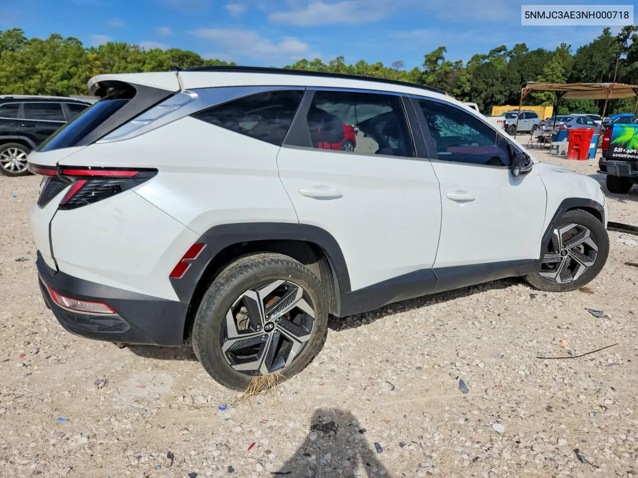 2022 HYUNDAI TUCSON VIN 5NMJC3AE3NH000718 — фото 3