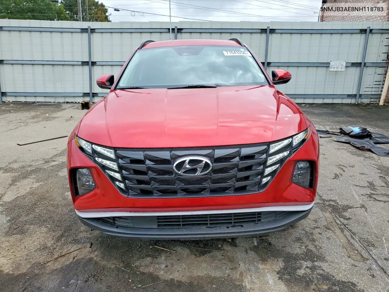2022 HYUNDAI TUCSON VIN 5NMJB3AE8NH118783 — фото 5