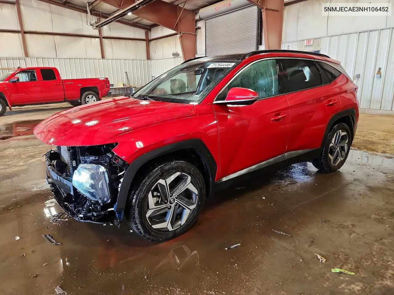 HYUNDAI TUCSON 2022, VIN 5NMJECAE3NH106452