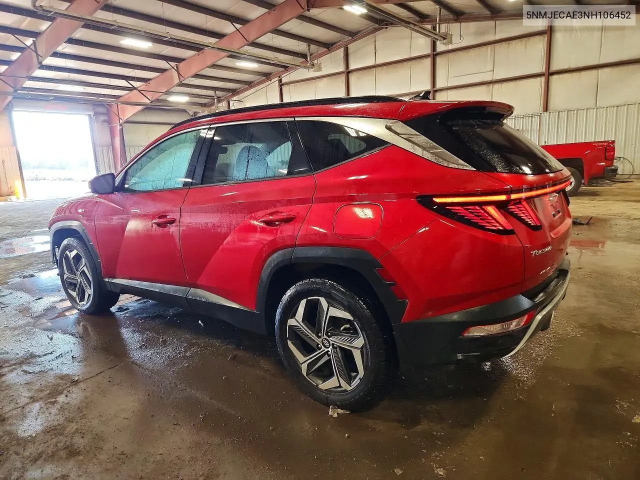 2022 HYUNDAI TUCSON VIN 5NMJECAE3NH106452 — фото 2
