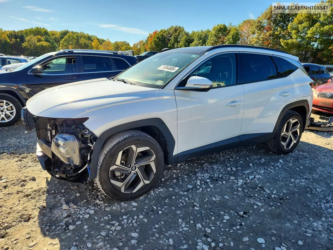HYUNDAI TUCSON 2022, VIN 5NMJECAE1NH108541