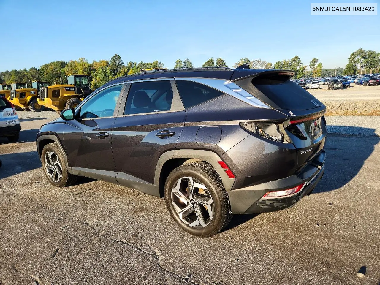 2022 HYUNDAI TUCSON VIN 5NMJFCAE5NH083429 — фото 2
