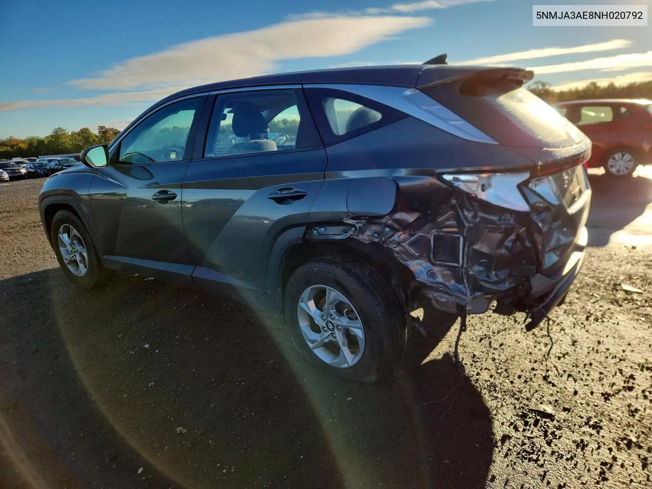 2022 HYUNDAI TUCSON VIN 5NMJA3AE8NH020792 — фото 2
