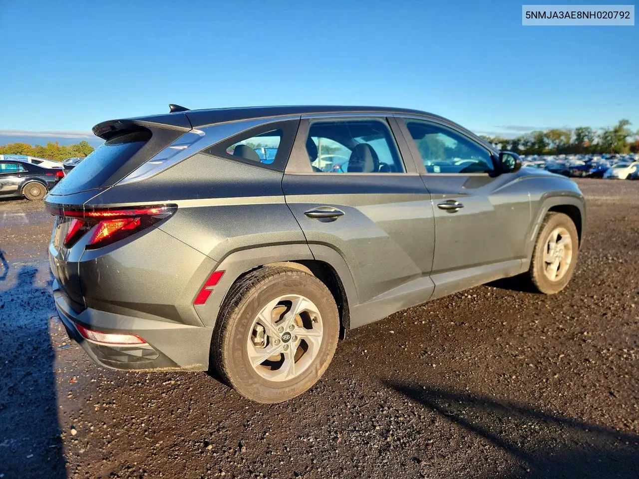 2022 HYUNDAI TUCSON VIN 5NMJA3AE8NH020792 — фото 3