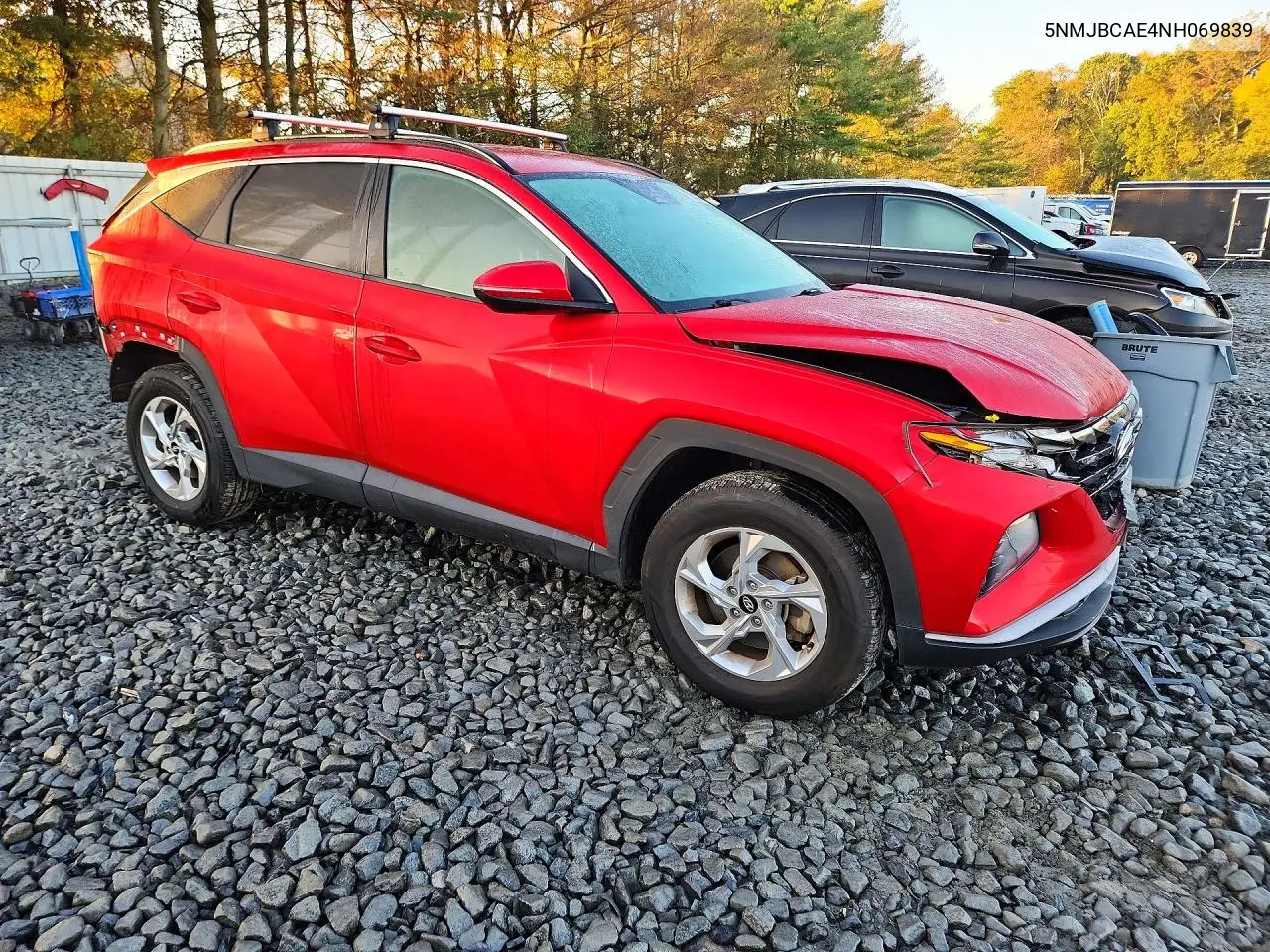2022 HYUNDAI TUCSON VIN 5NMJBCAE4NH069839 — фото 4