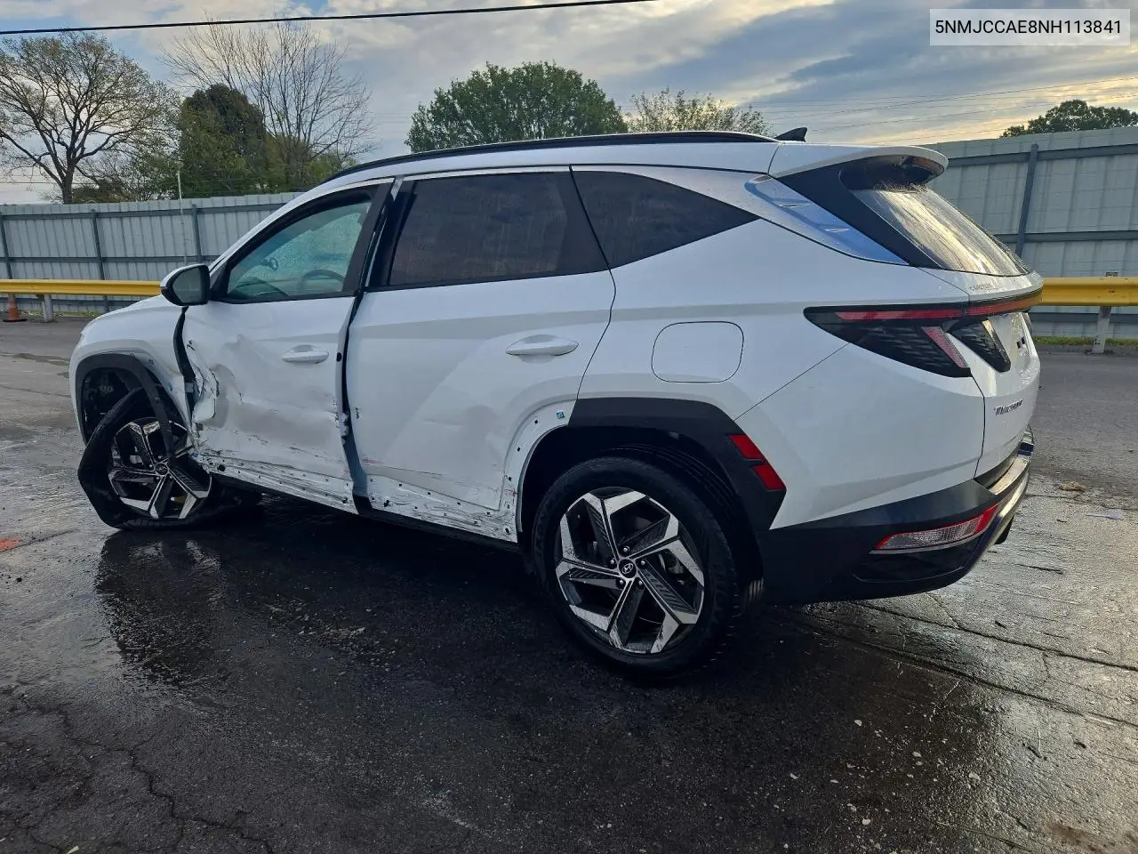 2022 HYUNDAI TUCSON VIN 5NMJCCAE8NH113841 — фото 2