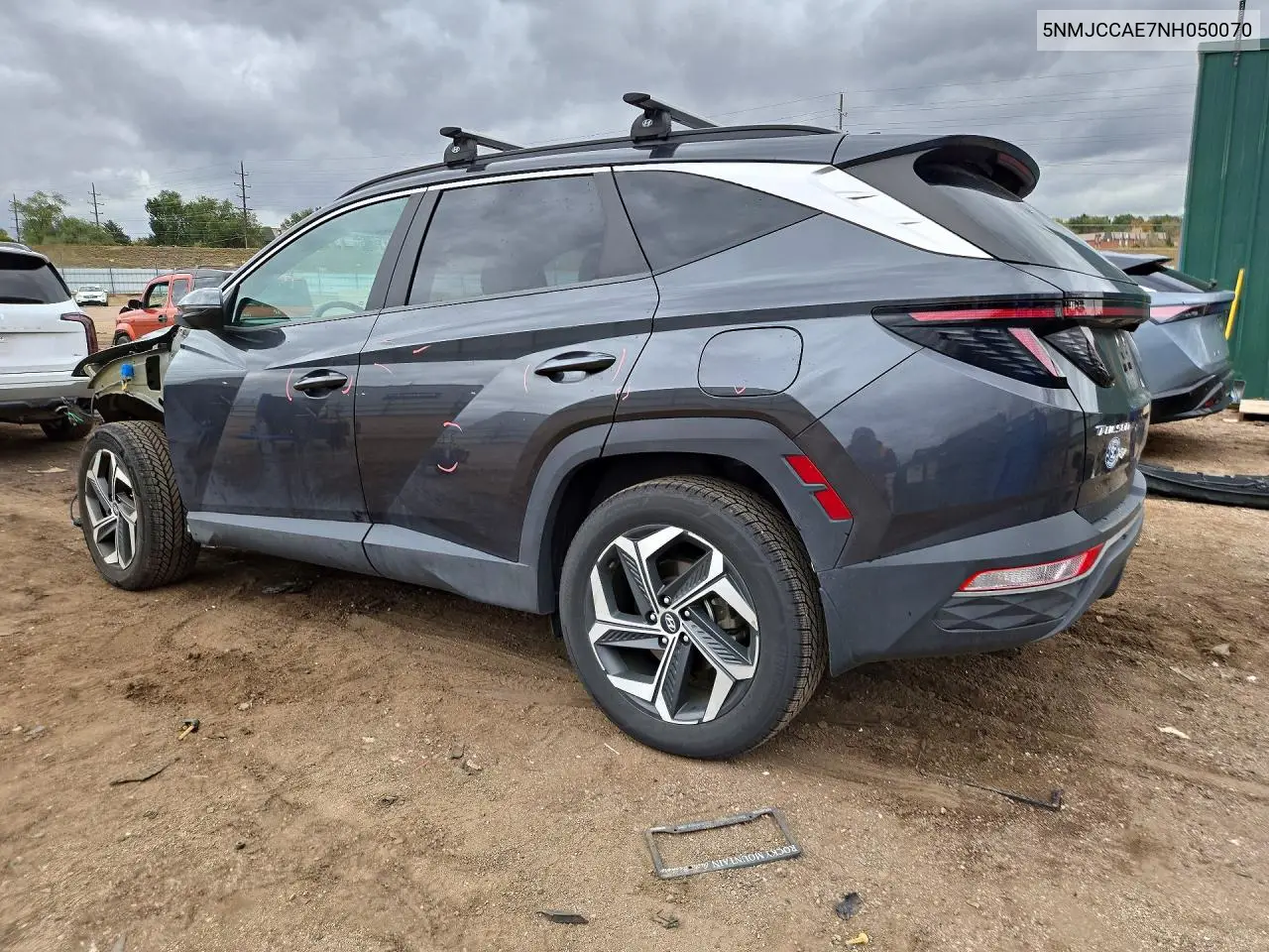 2022 HYUNDAI TUCSON VIN 5NMJCCAE7NH050070 — фото 2
