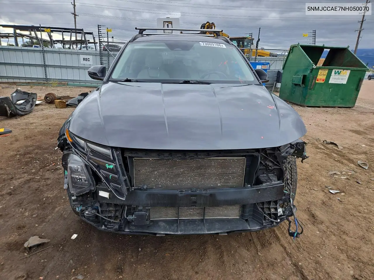 2022 HYUNDAI TUCSON VIN 5NMJCCAE7NH050070 — фото 5