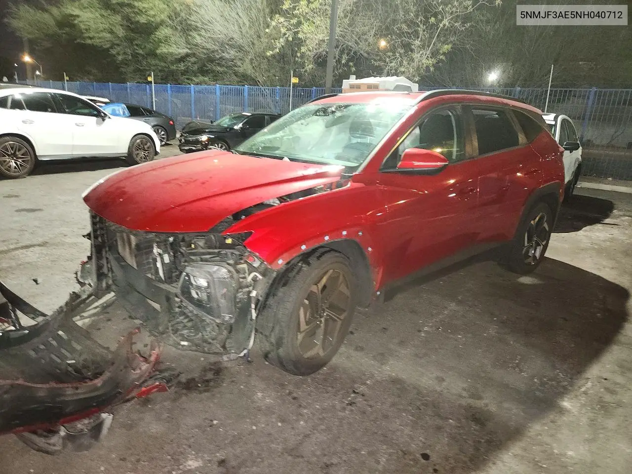 HYUNDAI TUCSON 2022, VIN 5NMJF3AE5NH040712