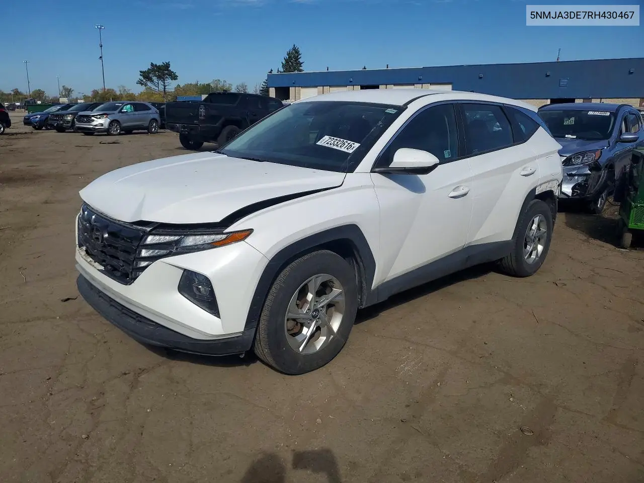 HYUNDAI TUCSON 2024, VIN 5NMJA3DE7RH430467