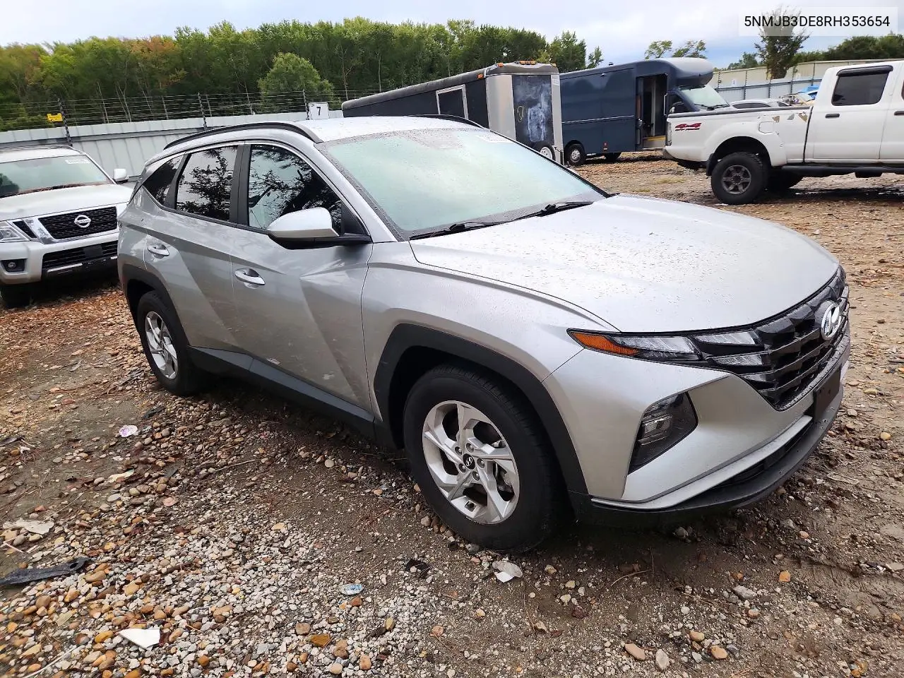 2024 HYUNDAI TUCSON VIN 5NMJB3DE8RH353654 — фото 4