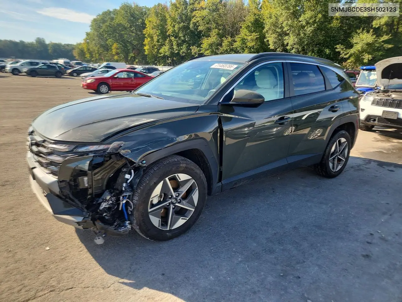 HYUNDAI TUCSON 2025, VIN 5NMJBCDE3SH502123