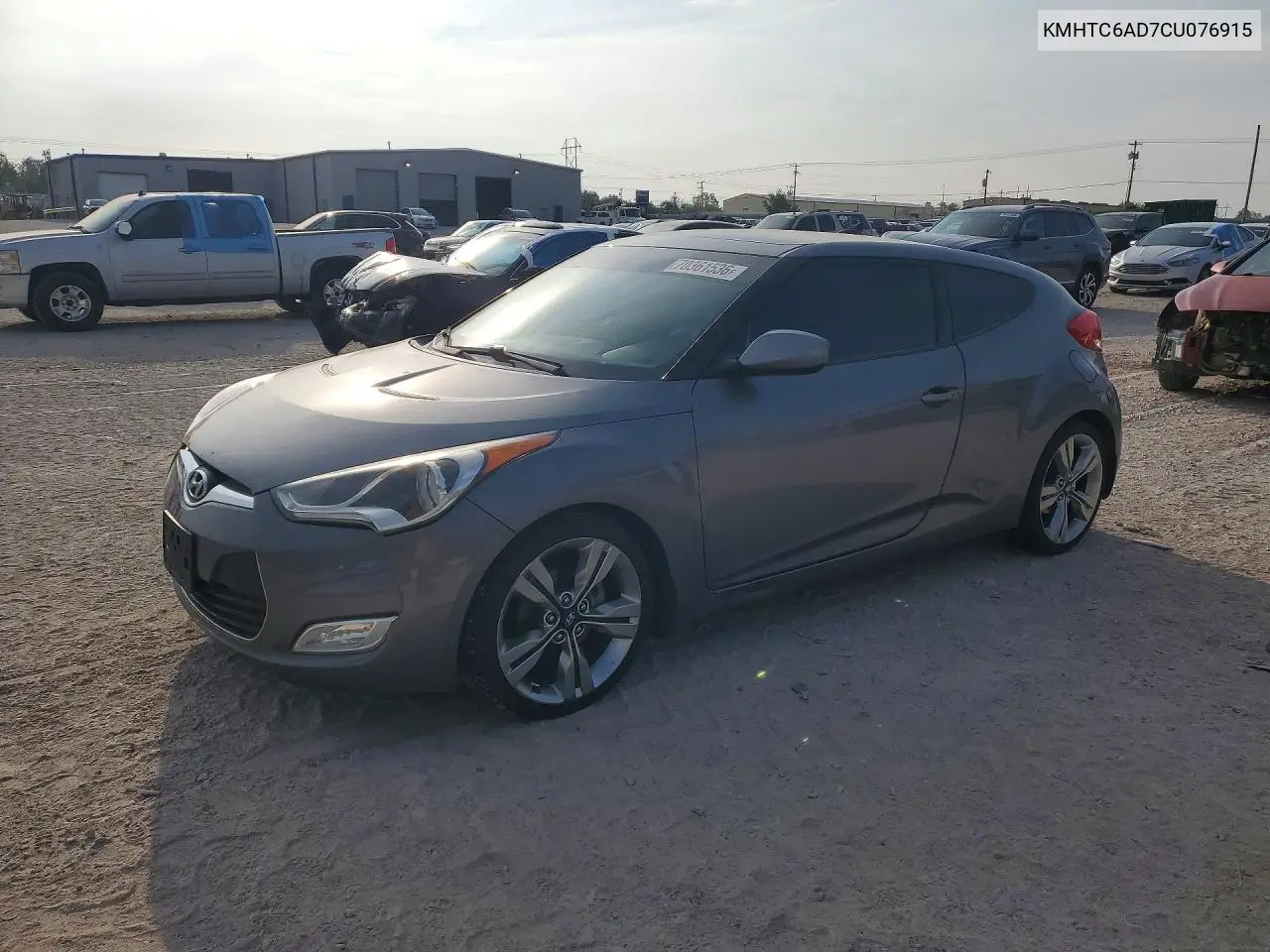 HYUNDAI VELOSTER 2012, VIN KMHTC6AD7CU076915