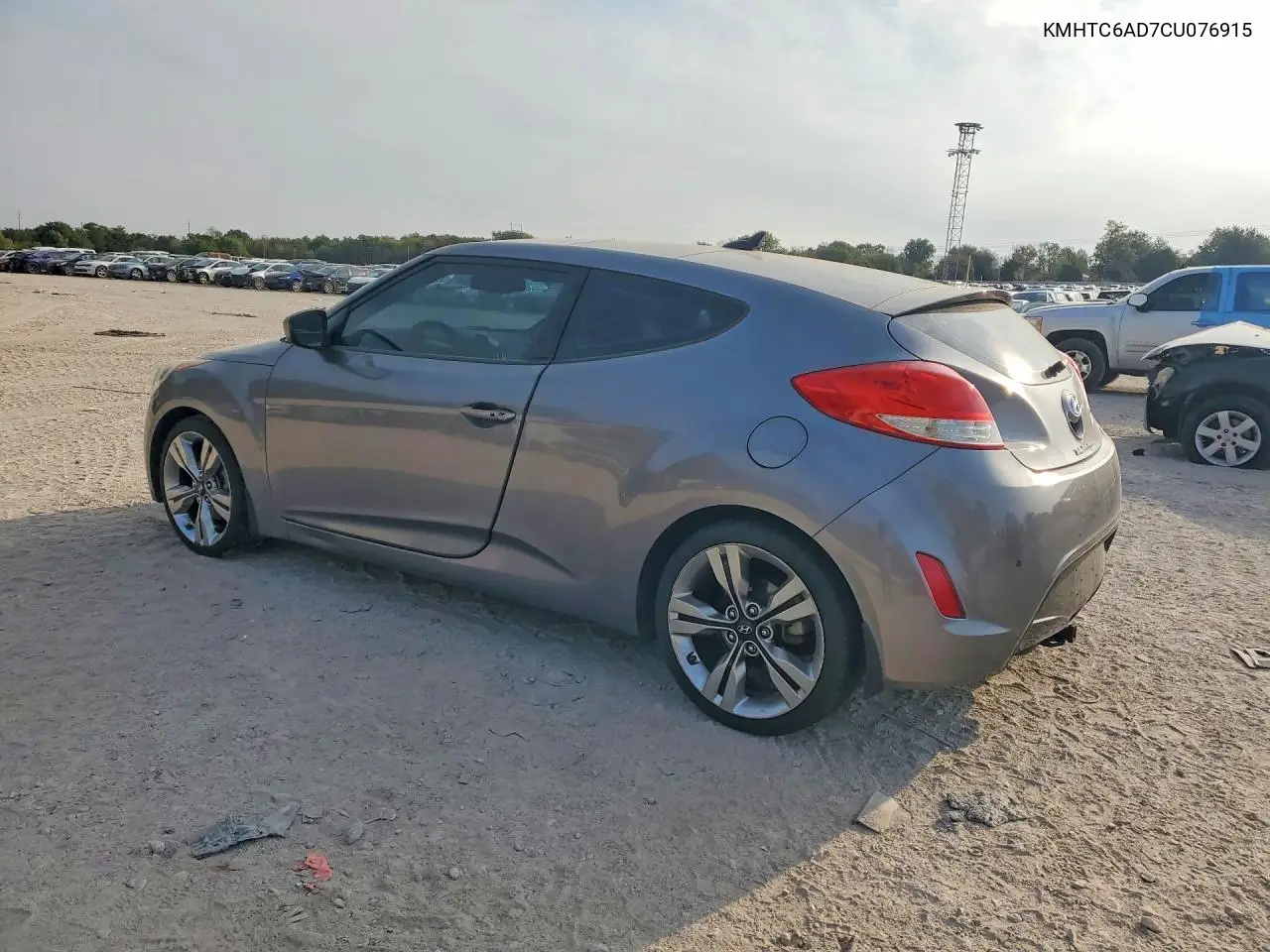 2012 HYUNDAI VELOSTER VIN KMHTC6AD7CU076915 — фото 2