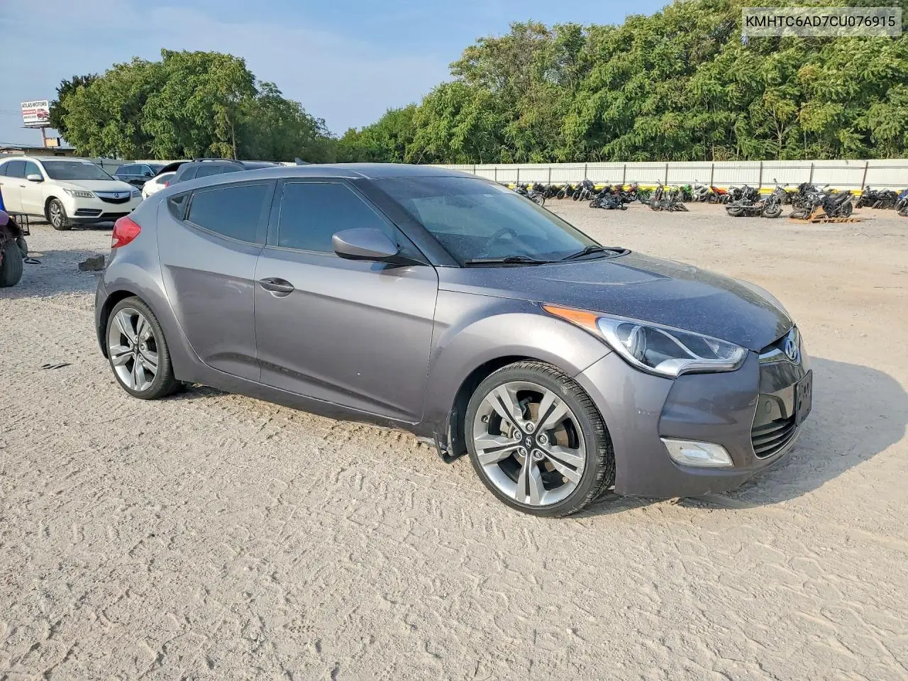2012 HYUNDAI VELOSTER VIN KMHTC6AD7CU076915 — фото 4