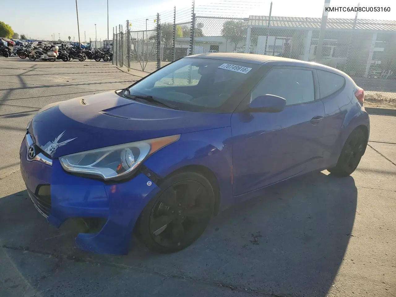 HYUNDAI VELOSTER 2012, VIN KMHTC6AD8CU053160