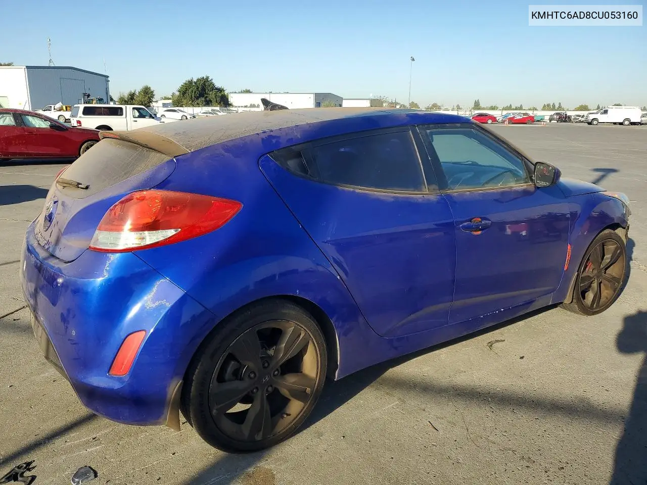 2012 HYUNDAI VELOSTER VIN KMHTC6AD8CU053160 — фото 3