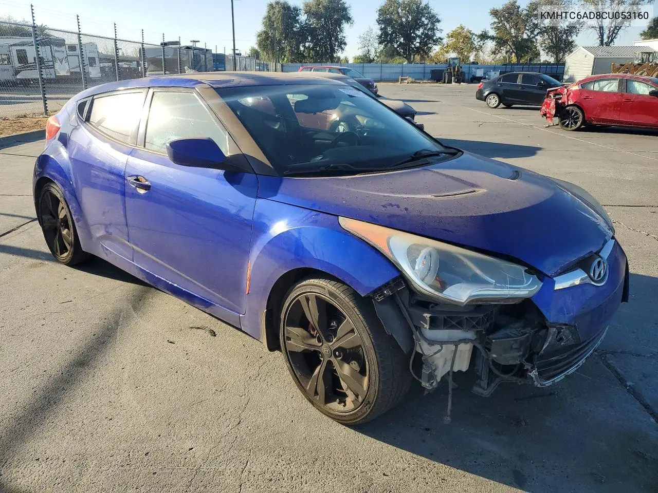 2012 HYUNDAI VELOSTER VIN KMHTC6AD8CU053160 — фото 4