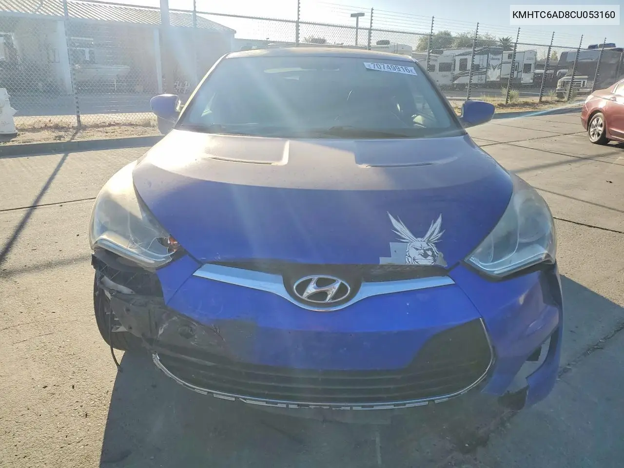 2012 HYUNDAI VELOSTER VIN KMHTC6AD8CU053160 — фото 5