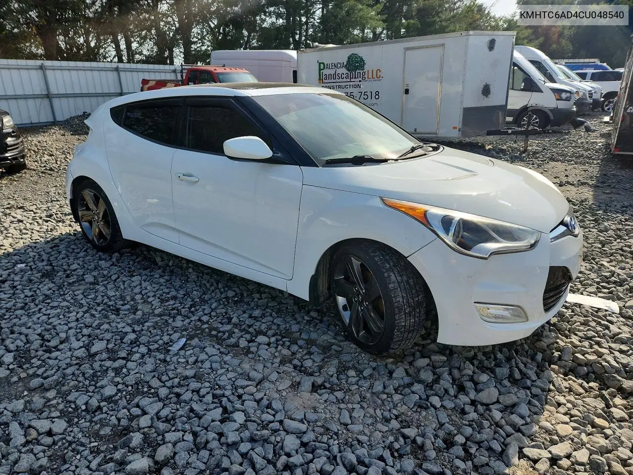 2012 HYUNDAI VELOSTER VIN KMHTC6AD4CU048540 — фото 4
