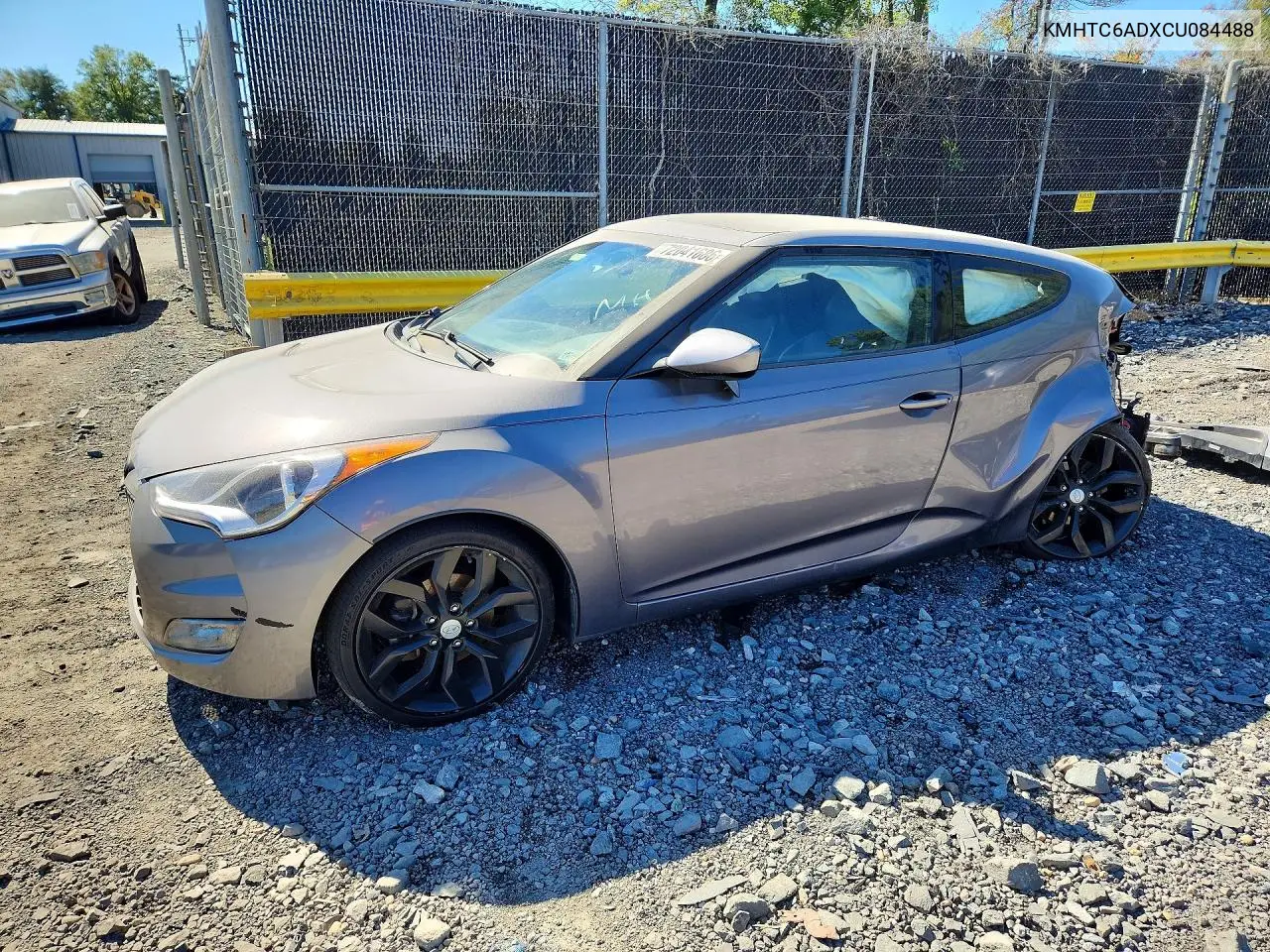 HYUNDAI VELOSTER 2012, VIN KMHTC6ADXCU084488