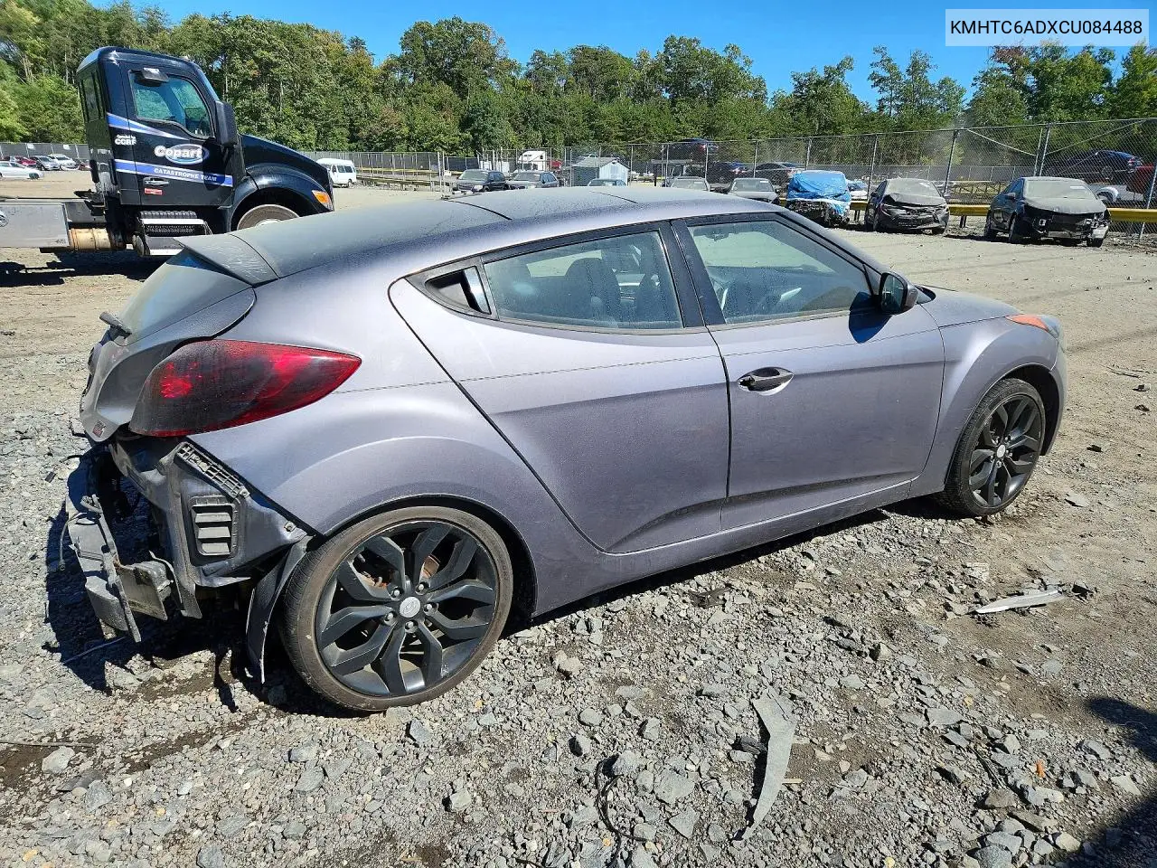2012 HYUNDAI VELOSTER VIN KMHTC6ADXCU084488 — фото 3