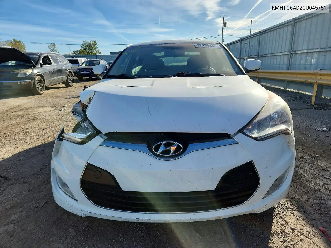 2012 HYUNDAI VELOSTER VIN KMHTC6AD2CU045751 — фото 5