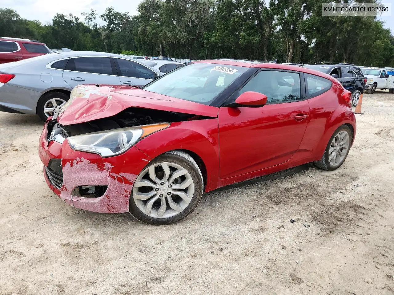 HYUNDAI VELOSTER 2012, VIN KMHTC6AD1CU032750