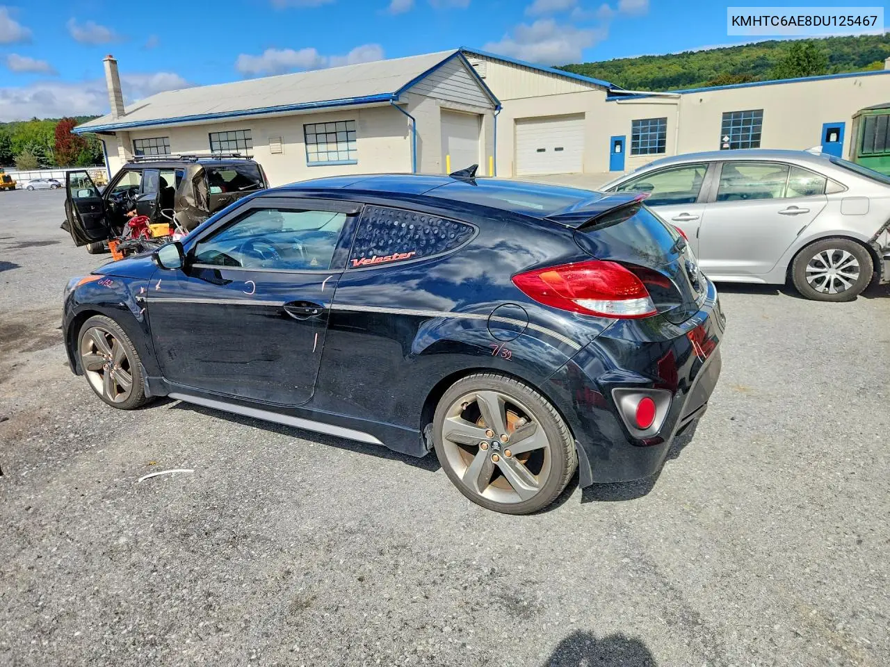 2013 HYUNDAI VELOSTER VIN KMHTC6AE8DU125467 — фото 2