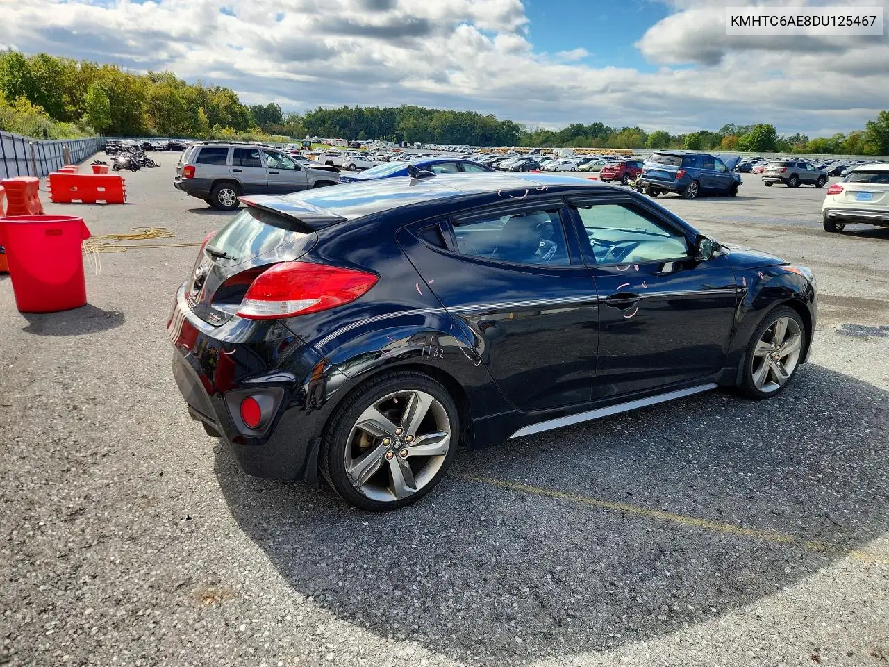 2013 HYUNDAI VELOSTER VIN KMHTC6AE8DU125467 — фото 3