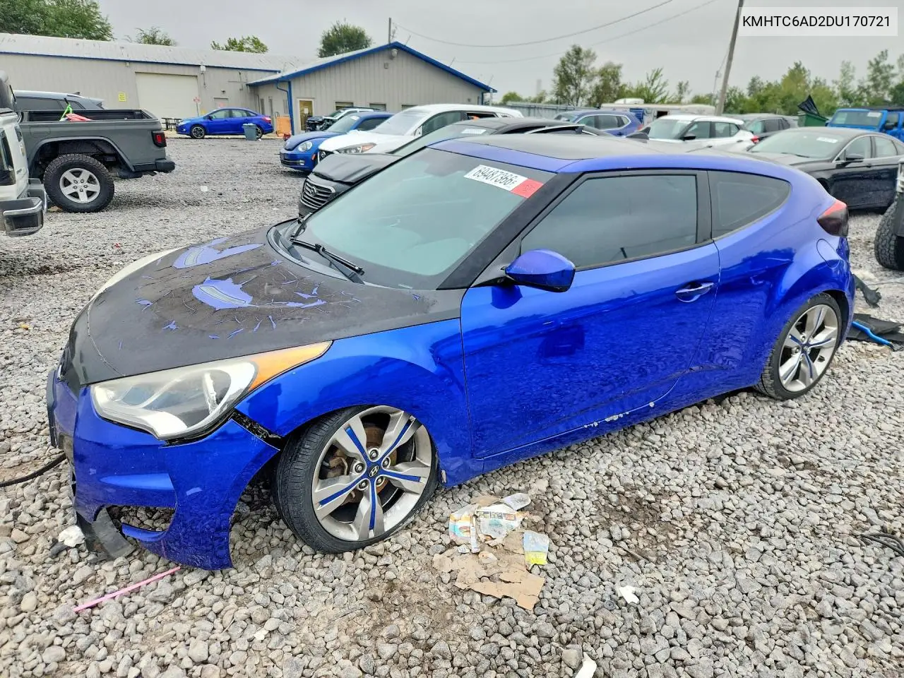 HYUNDAI VELOSTER 2013, VIN KMHTC6AD2DU170721