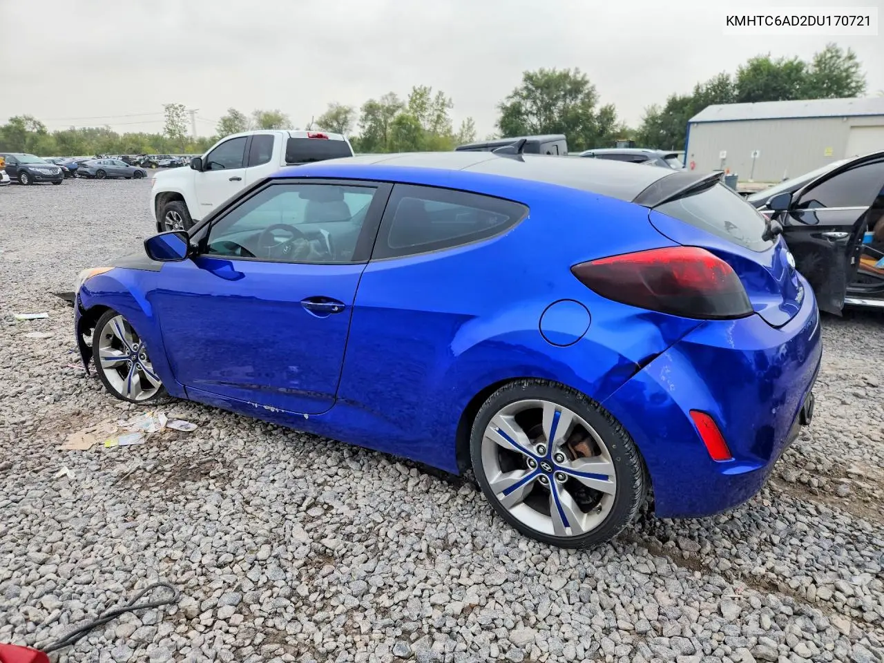 2013 HYUNDAI VELOSTER VIN KMHTC6AD2DU170721 — фото 2