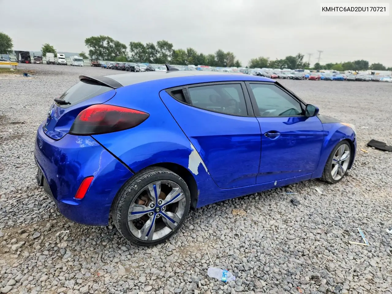 2013 HYUNDAI VELOSTER VIN KMHTC6AD2DU170721 — фото 3