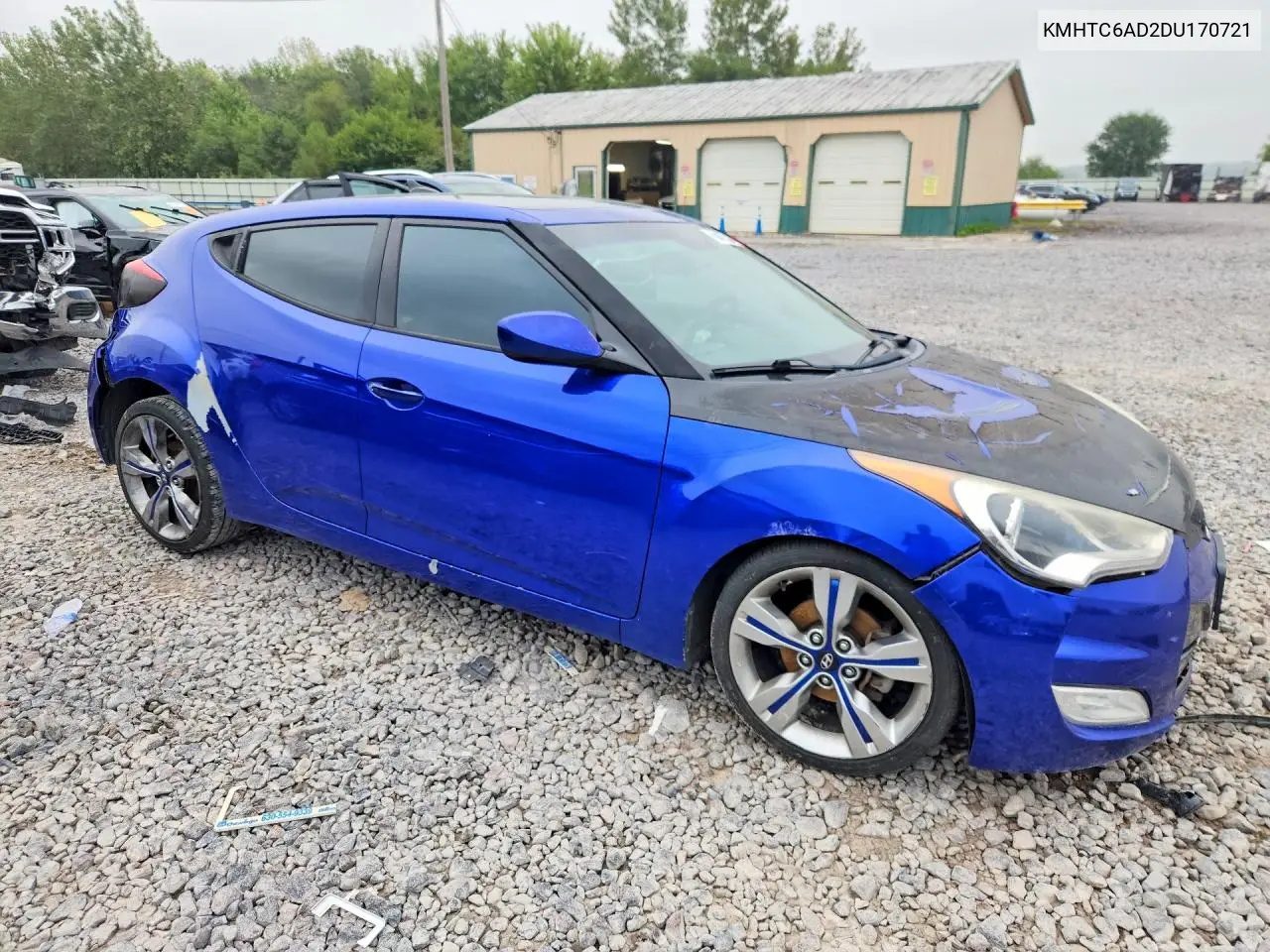 2013 HYUNDAI VELOSTER VIN KMHTC6AD2DU170721 — фото 4