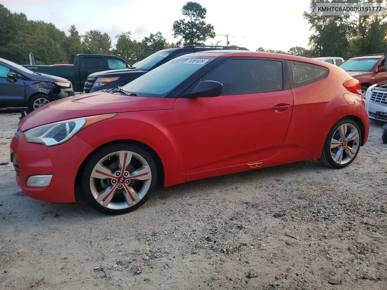 HYUNDAI VELOSTER 2013, VIN KMHTC6AD0DU151777