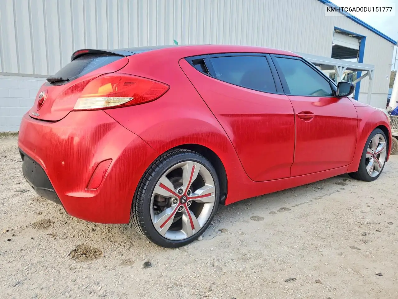 2013 HYUNDAI VELOSTER VIN KMHTC6AD0DU151777 — фото 3