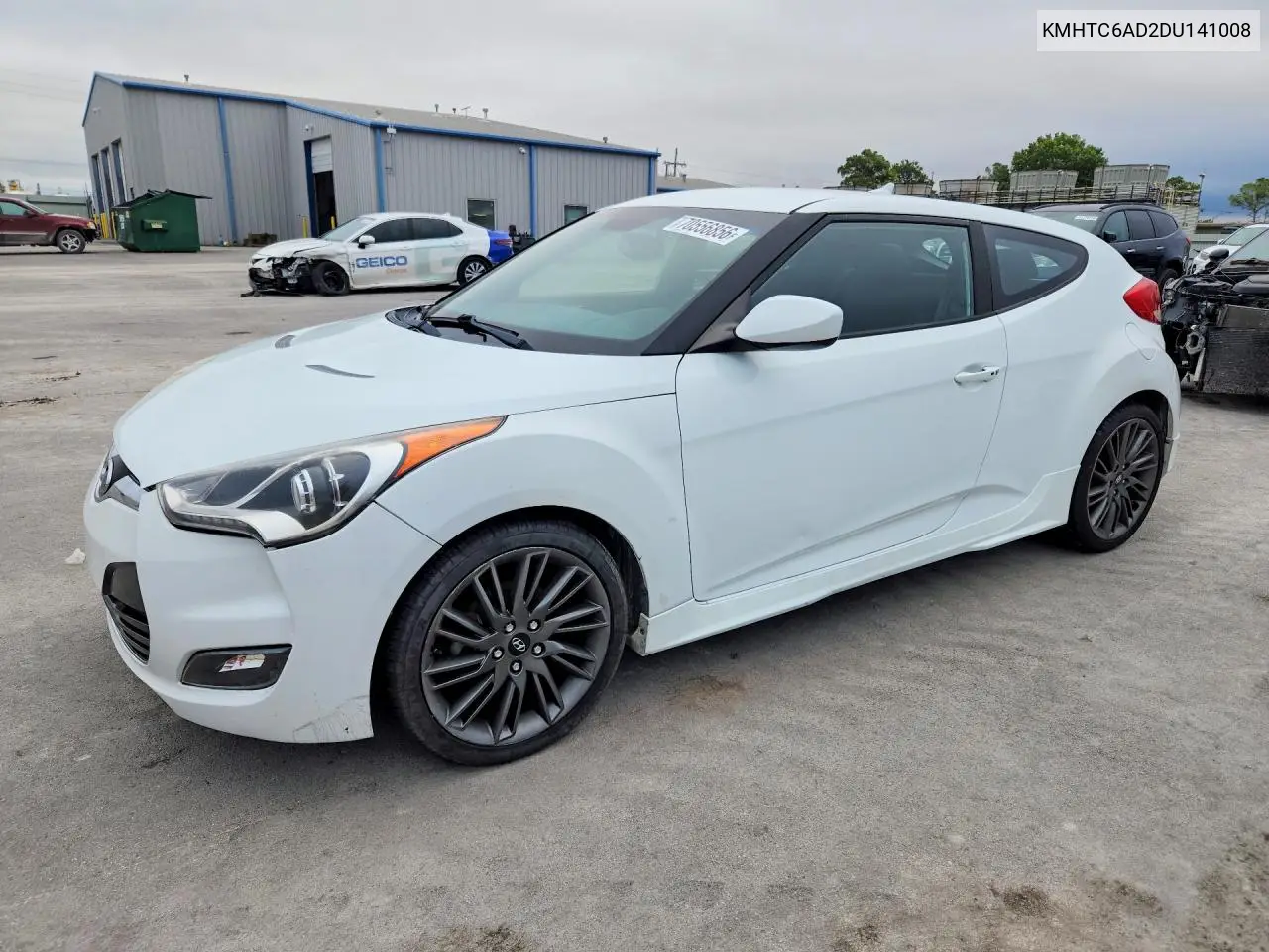 HYUNDAI VELOSTER 2013, VIN KMHTC6AD2DU141008
