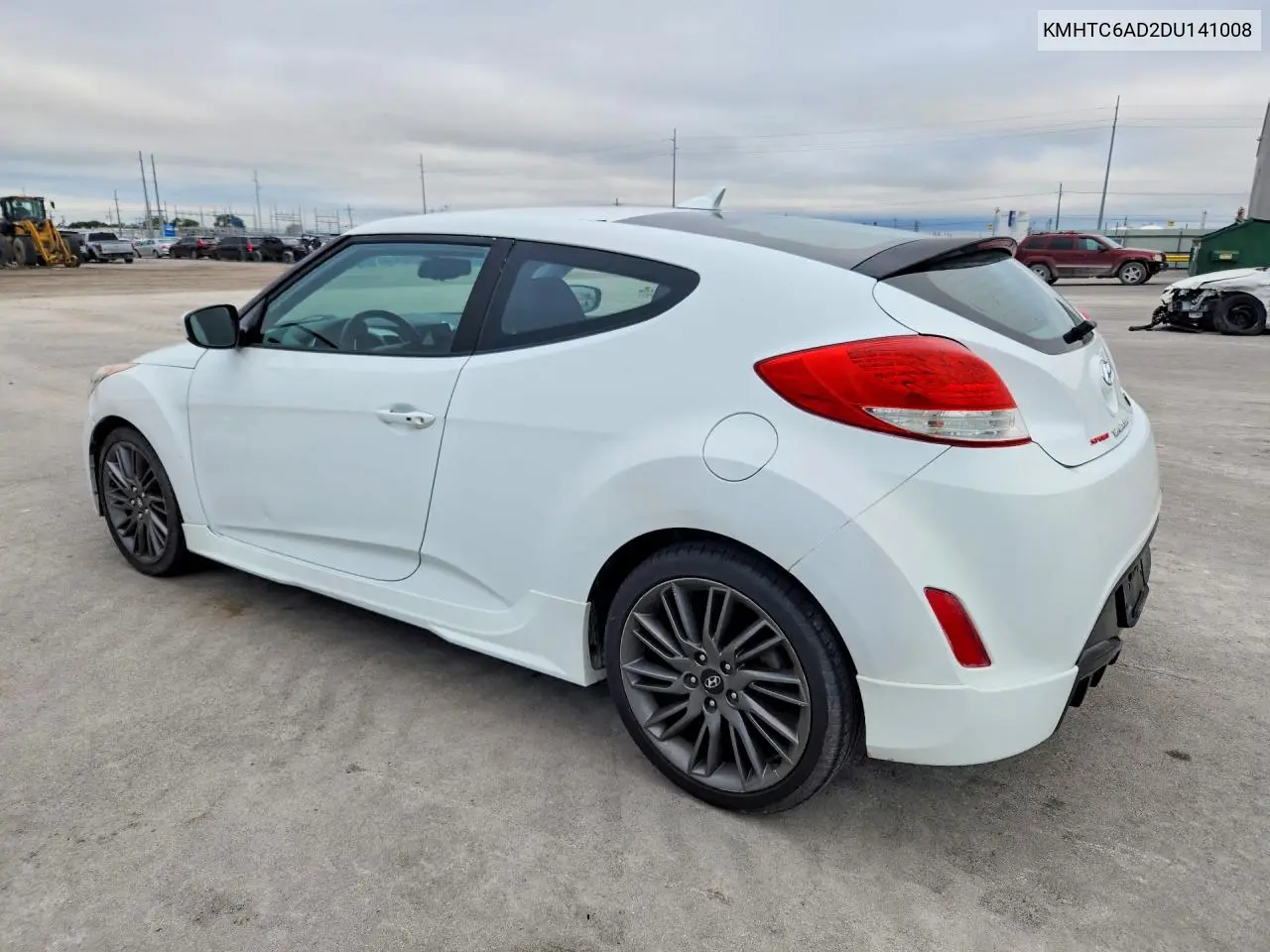 2013 HYUNDAI VELOSTER VIN KMHTC6AD2DU141008 — фото 2