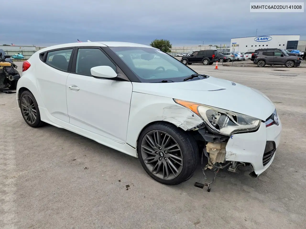 2013 HYUNDAI VELOSTER VIN KMHTC6AD2DU141008 — фото 4