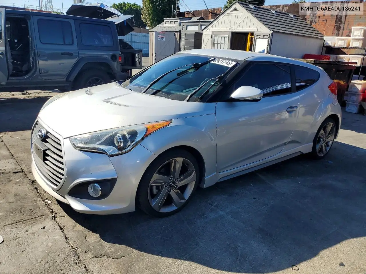 HYUNDAI VELOSTER 2013, VIN KMHTC6AE4DU136241