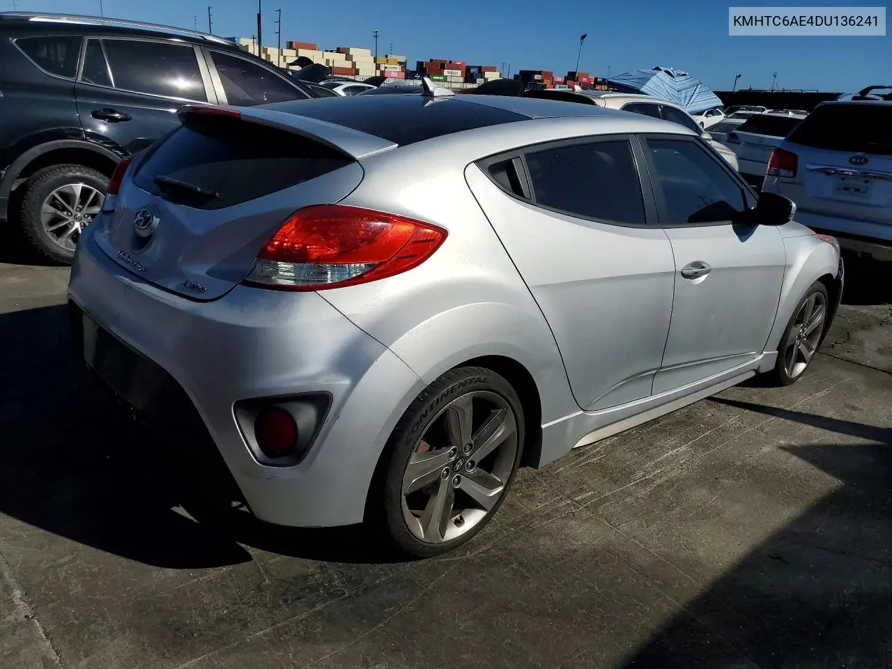 2013 HYUNDAI VELOSTER VIN KMHTC6AE4DU136241 — фото 3